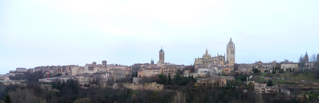 Vista panorámica del casco antiguo de Segovia